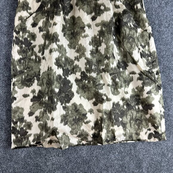 J Crew Dress Womens 4 Silk Ikat Print Bustier Strapless Boned Zip Lined - Picture 3 of 8